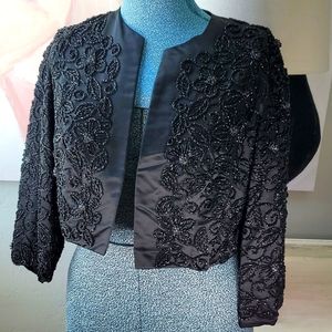 Vintage DYNASTY Hand Beaded Bolero